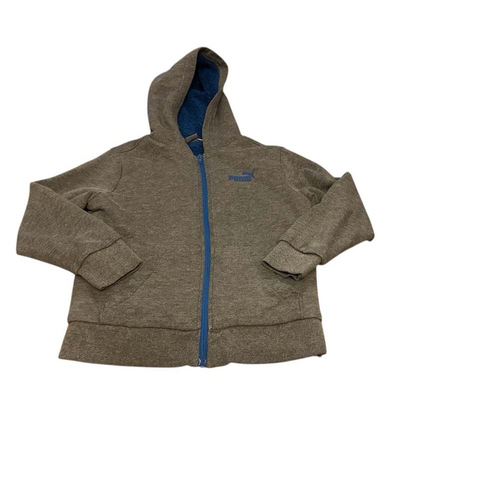 Puma Kids Gray and Blue Hoodie